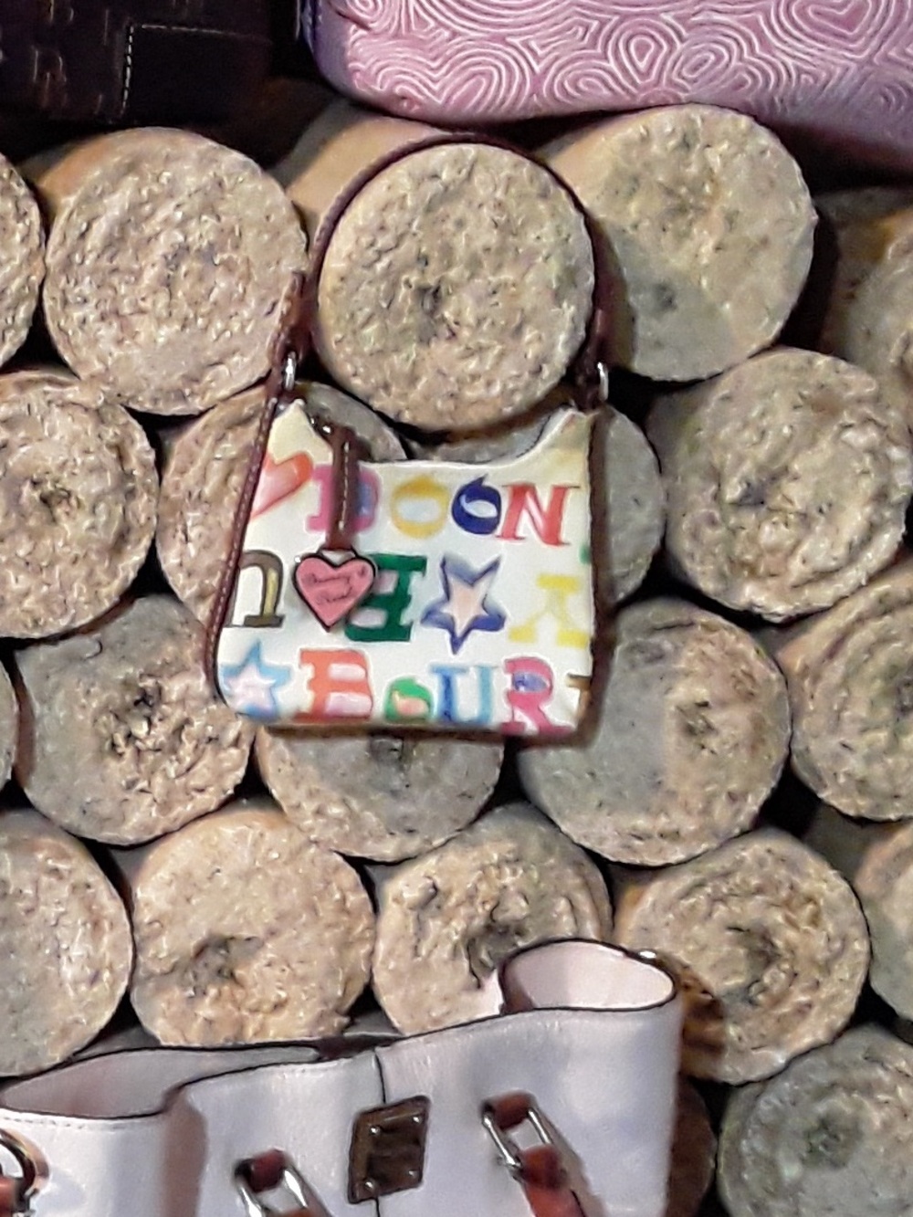Dooney & Bourke Vintage Western Star Doodle Monogram Micro Mini Bag